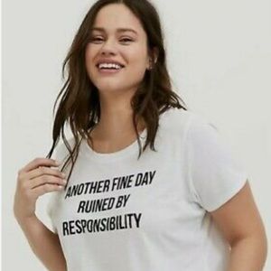 3/$25, Torrid, 00 slim fit, white tee shirt, fits women’s 10